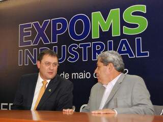 André e Longen durante lançamento da Expo-MS Industrial (foto: Simão Nogueira)