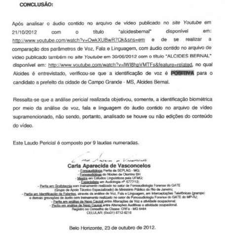 Per&iacute;cia confirma voz de Bernal em v&iacute;deo de suposta propina milion&aacute;ria