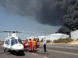 Explosão em refinaria mata um funcionário e fere dois. Engenheiro da Capital estava a 500 metros do local. (Foto: Reginauro Siva, site Cidade Verde)