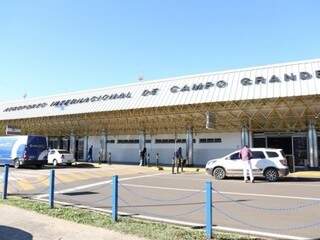 Fachada do aeroporto internacional de Campo Grande. (Foto: Arquivo)