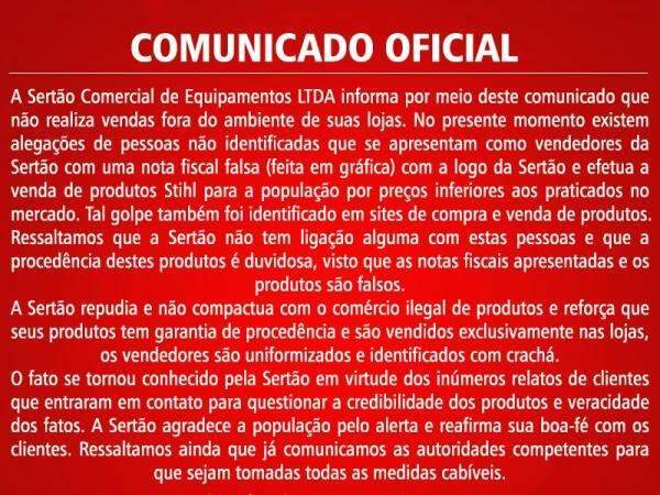 Bandidos usam nome de empresa para vender equipamentos falsificados