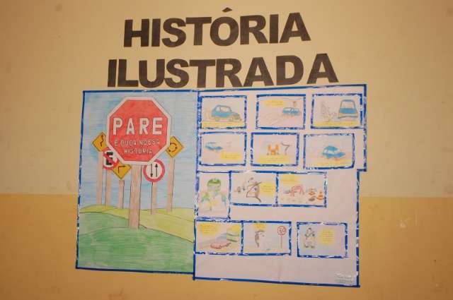 Tr&acirc;nsito seguro &eacute; tema de amostra cultural em escola da Capital