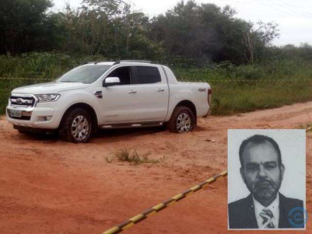 Advogado &eacute; encontrado morto dentro de caminhonete em estrada vicinal