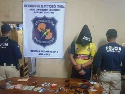 Brasileiro é preso acusado de chefiar ponto de venda de drogas no Paraguai