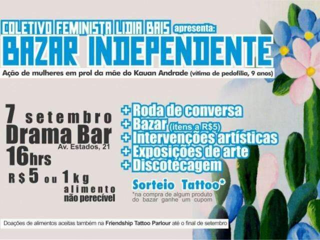 Coletivo feminista far&aacute; bazar para ajudar fam&iacute;lia do garoto Kauan