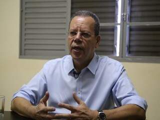 Marcelo Bluma, candidato do PV, durante entrevista ao Campo Grande News. (Foto: Arquivo).