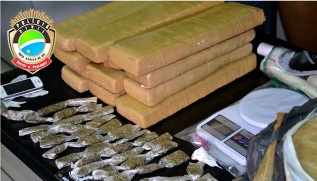 Mulher e primo de 17 anos traficavam maconha no Jardim Ouro Verde 