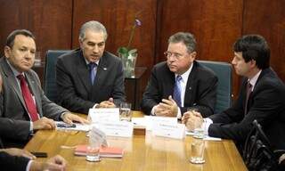 Ministro e governador se reuniram nesta manhã, em Brasília. (Foto: Noaldo Santos/Mapa)