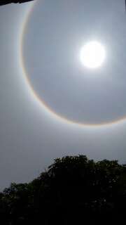 A Gazeta  Halo solar: fenômeno chama a atenção no céu de cidades do ES