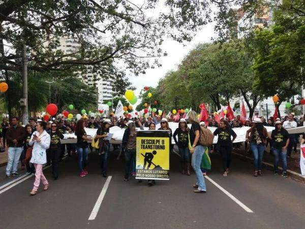 Alunos do Estado inteiro ficam sem aula por causa de protesto na Capital