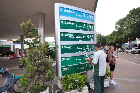 Nos postos de Campo Grande, gasolina comum já chega a R$ 2,99