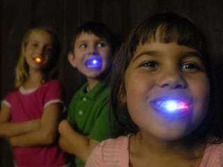Efeito das luzes de Led na boca. (foto: Divulgação)