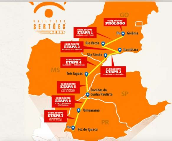 Rally dos Sert&otilde;es 2015 passa pela regi&atilde;o do Bols&atilde;o nesta quarta-feira