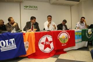 Representantes do Governo Federal e do Incra Nacional participaram do debate (Foto - Marcos Ermínio)