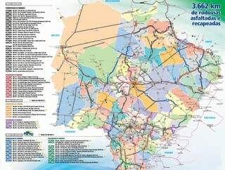 Veja o mapa das obras rodoviárias e de logística do MS Forte-2  (Foto: Diogo Maidana)