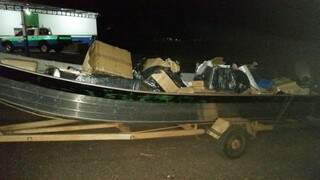 A carga era carregada em um barco (Foto: Divulgação)