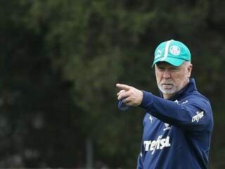 Mano Menezes comanda treino do Verdão (Foto: Cesar Greco/Ag Palmeiras/Divulgação