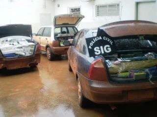  Tr&ecirc;s ve&iacute;culos com mercadorias contrabandeadas s&atilde;o apreendidos em Nova Andradina
