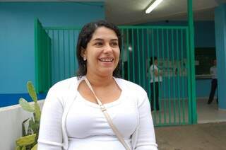 Mesmo grávida, Alcione garante que pegou pesado nos estudos e se preparou muito para a prova de hoje (Foto: Simão Nogueira)