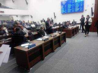 Plenário da Assembleia Legislativa na manhã desta terça-feira, durante sessão (Foto: Leonardo Rocha)