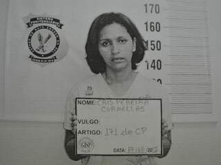 Cris foi presa na tarde de ontem em Fátima do Sul. (Foto: reprodução)