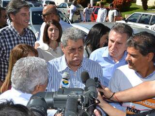 André Puccinelli declarou que PMDB de Dourados teve autonomia. (Foto: Minamar Júnior)