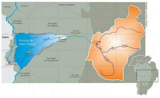 Rio Taquari nasce no sul de Mato Grosso e percorre 800 quilômetros até o Rio Paraguai (Foto: Reprodução/Embrapa)