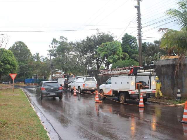 Parte do Parque dos Poderes ficou sem energia na manh&atilde; desta 5&ordf; feira