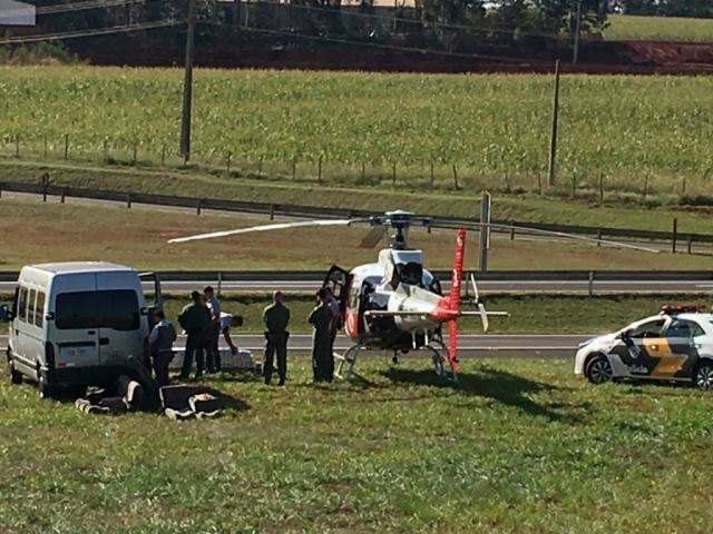 Em SP, pol&iacute;cia usa helic&oacute;ptero para apreender carga de droga sa&iacute;da de MS