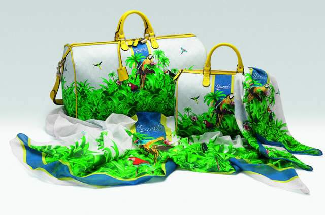 Gucci lan&ccedil;a cole&ccedil;&atilde;o de bolsas inspirada em aves e verde do Pantanal