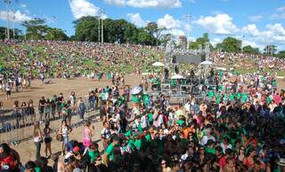 Segundo a organização, evento reuniu pelo menos 10 mil pessoas no Parque das Nações. (Foto: Fernando da Mata)