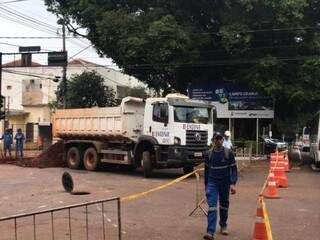 Trecho da Mato Grosso com a 14 de Julho foi liberado à tarde, mas pista contrária será fechada a partir de quinta-feira. (Foto: Arquivo)