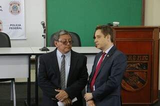 Cassius Baldelli e Hugo Vera, representantes do Brasil e Paraguai na Operação. (Foto: Helio de Freitas)