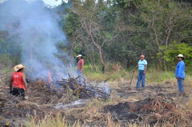 Opera&ccedil;&atilde;o para retirar &iacute;ndios de fazenda tem Policia Federal, PM e bombeiros