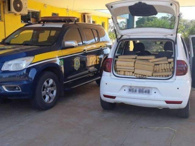 Traficante &eacute; perseguido e preso com 600 quilos de maconha na BR-262