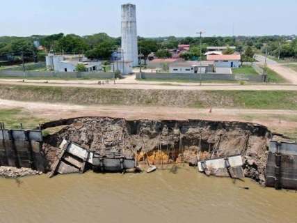 Estado decreta emergência após queda de barragem no Rio Paraguai