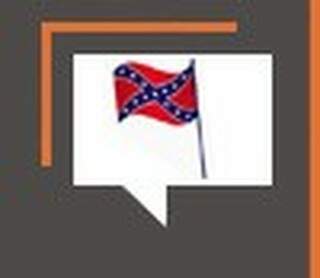 Cidade ostenta a bandeira confederada dos EUA
