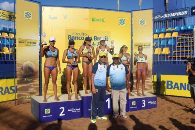 Etapa nacional do v&ocirc;lei de praia termina com sul-mato-grossense em 4&deg; lugar