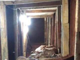 Túnel em Pedro Juan Caballero estava sendo cavado por três paraguaios (Foto: Porã News)