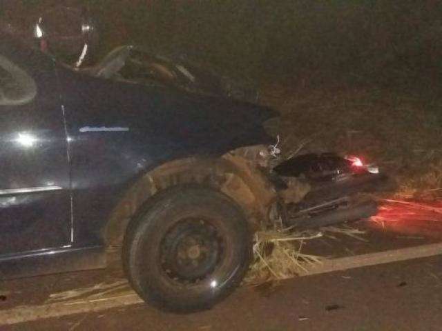 B&ecirc;bado, padrasto atropela e mata enteado na rodovia MS-162