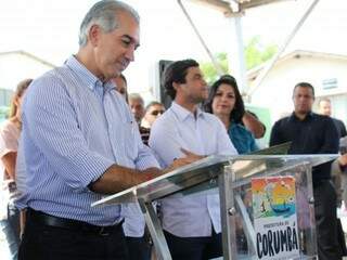 Governador Reinaldo Azambuja participou de evento na manhã desta segunda-feira (Foto: Chico Ribeiro/Segov)