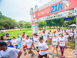 Meia-maratona terá largada a partir das 17h30, em Bonito (Foto: Divulgação)