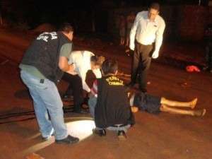 Homem &eacute; espancado e morto no meio da rua, em Dourados