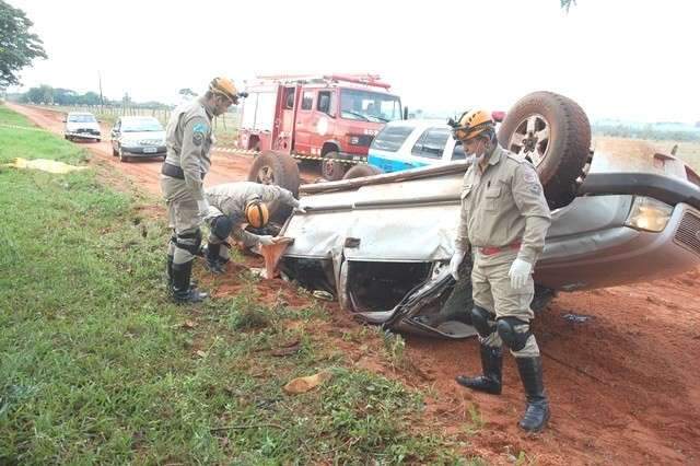 Capotamento mata duas jovens, j&aacute; s&atilde;o seis mortes em acidentes nas rodovias
