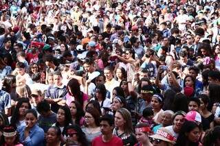 Evento evangélico, Marcha para Jesus reuniu 80 mil pessoas no aniversário de Campo Grande. (Foto: Marcos Ermínio)