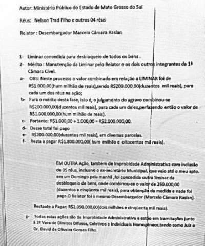 Pap&eacute;is achados com Name citam compra de liminar em favor de senador