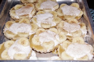 Tortinhas de banana com canela. (Fotos: Alan Nantes)