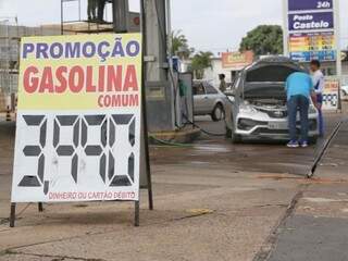 Gasolina é encontrada abaixo dos R$ 4 em Campo Grande (Foto: Paulo Francis)