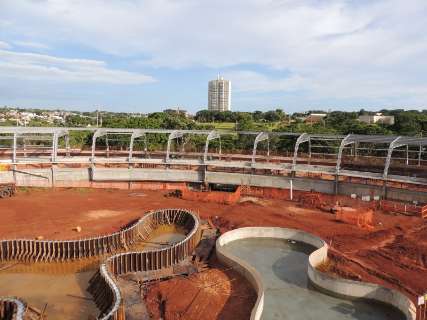 Novas estruturas são instaladas e Aquário do Pantanal ganha forma