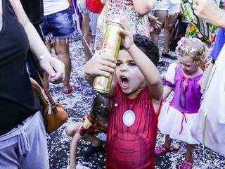 Criançada pulou à vontade neste Carnaval di Capivara Blasé. (Foto: Kísie Ainoã) 